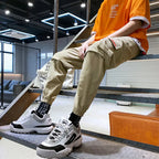 2019 Men's Casual Cargo Pants with Tapered Fit