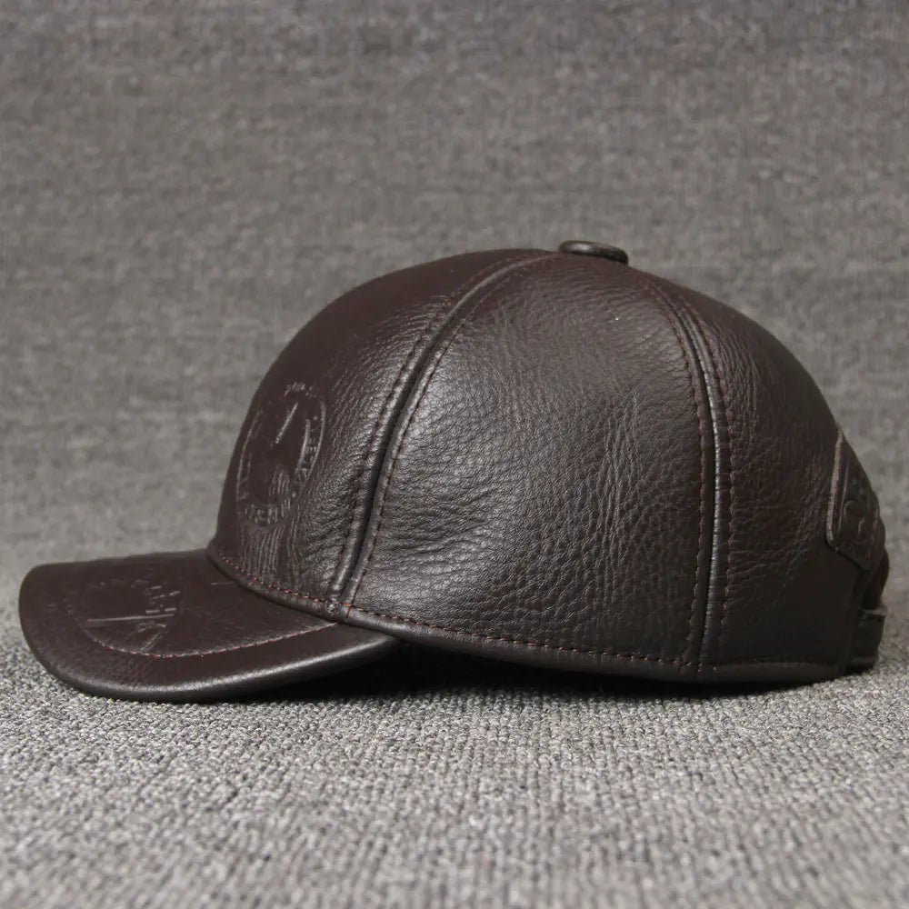 Single Color Leather Hat