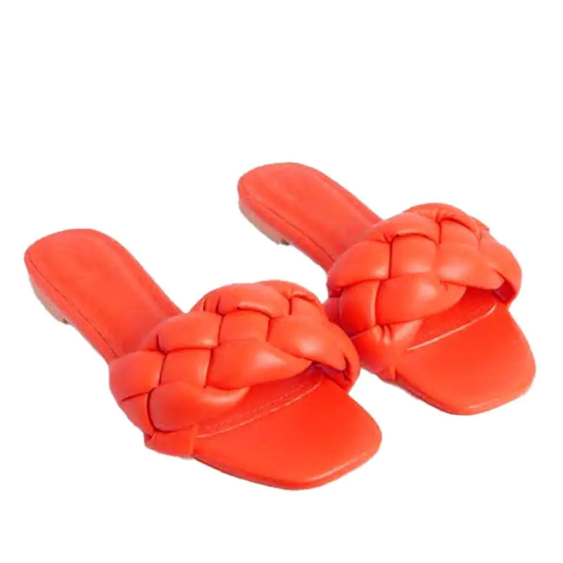 Summer Women's Sponge Woven Slippers and Sandals