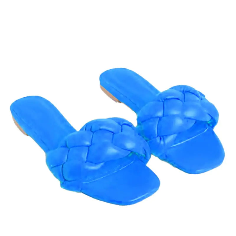 Summer Women's Sponge Woven Slippers and Sandals