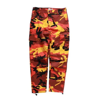 Camo Cargo Pants - Casual Sports Trousers