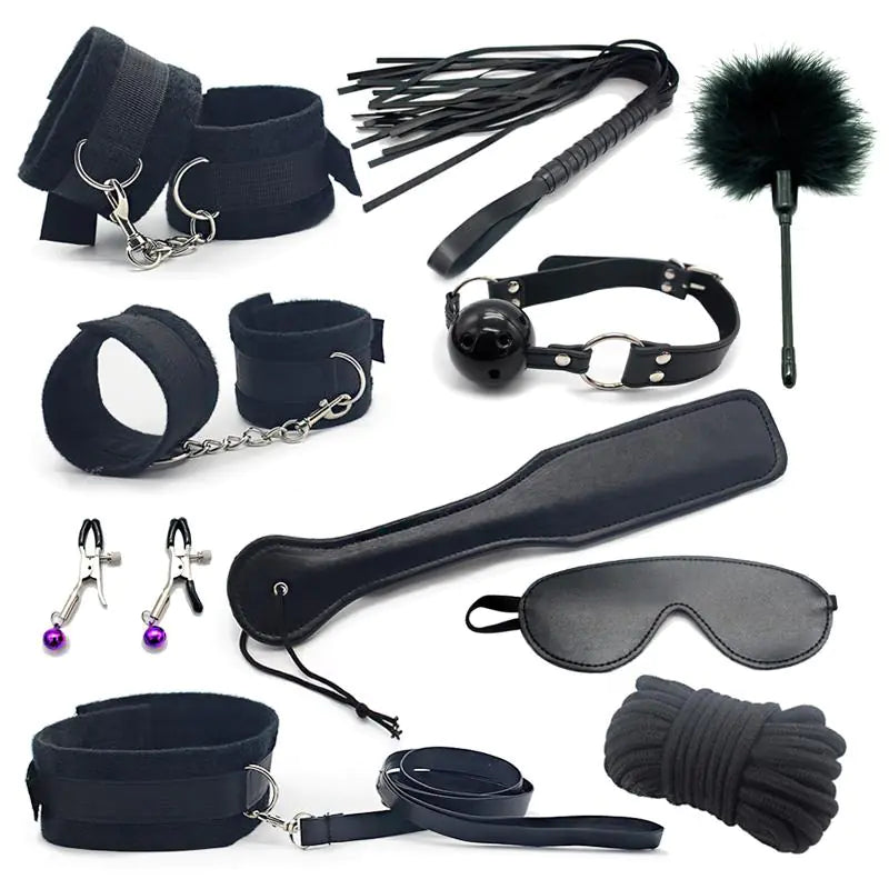 10-Piece Plush Strap Teasing Toy Set