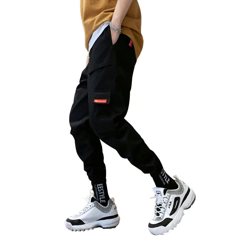 2019 Men's Casual Cargo Pants with Tapered Fit